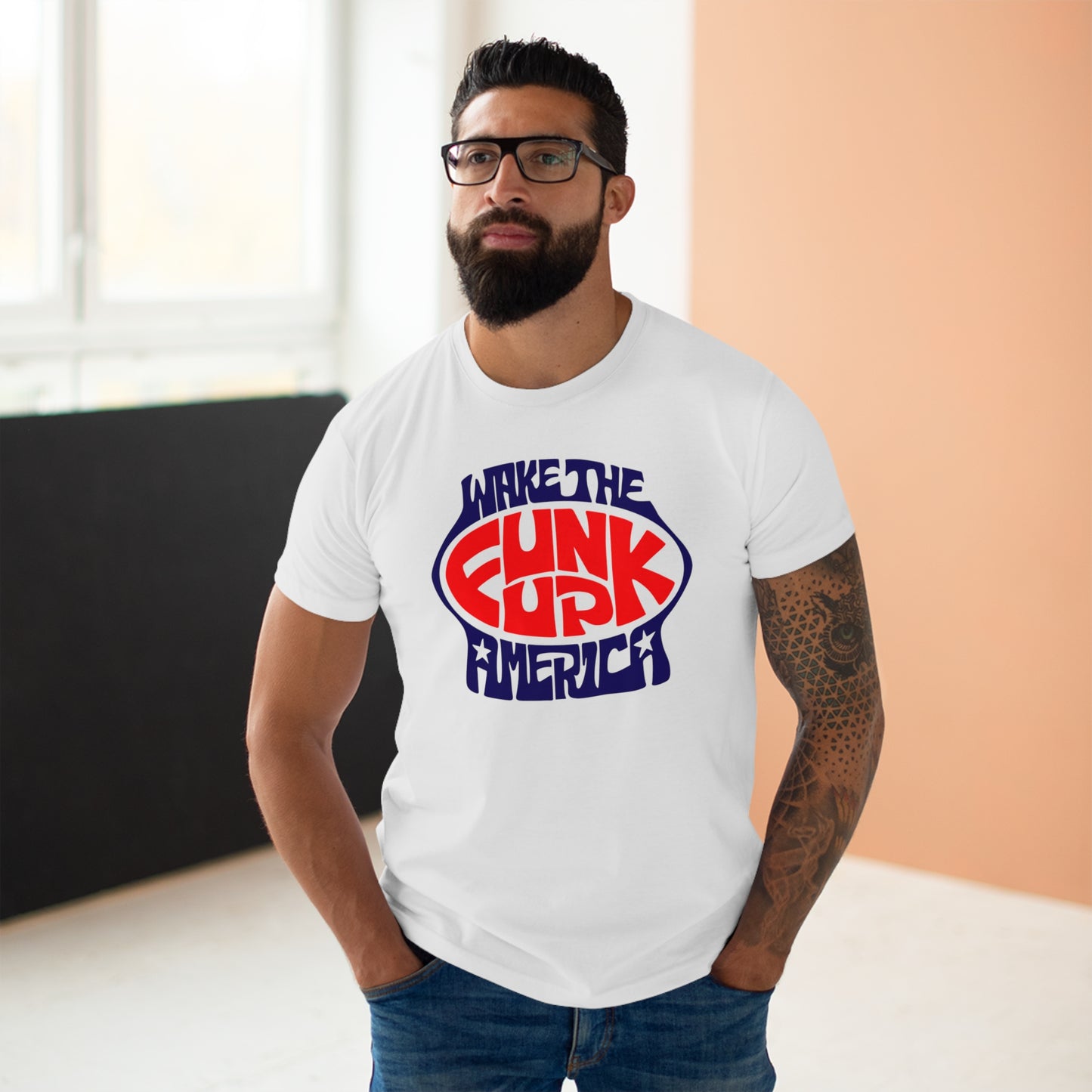 Wake The Funk Up T Shirt (Poids Standard)