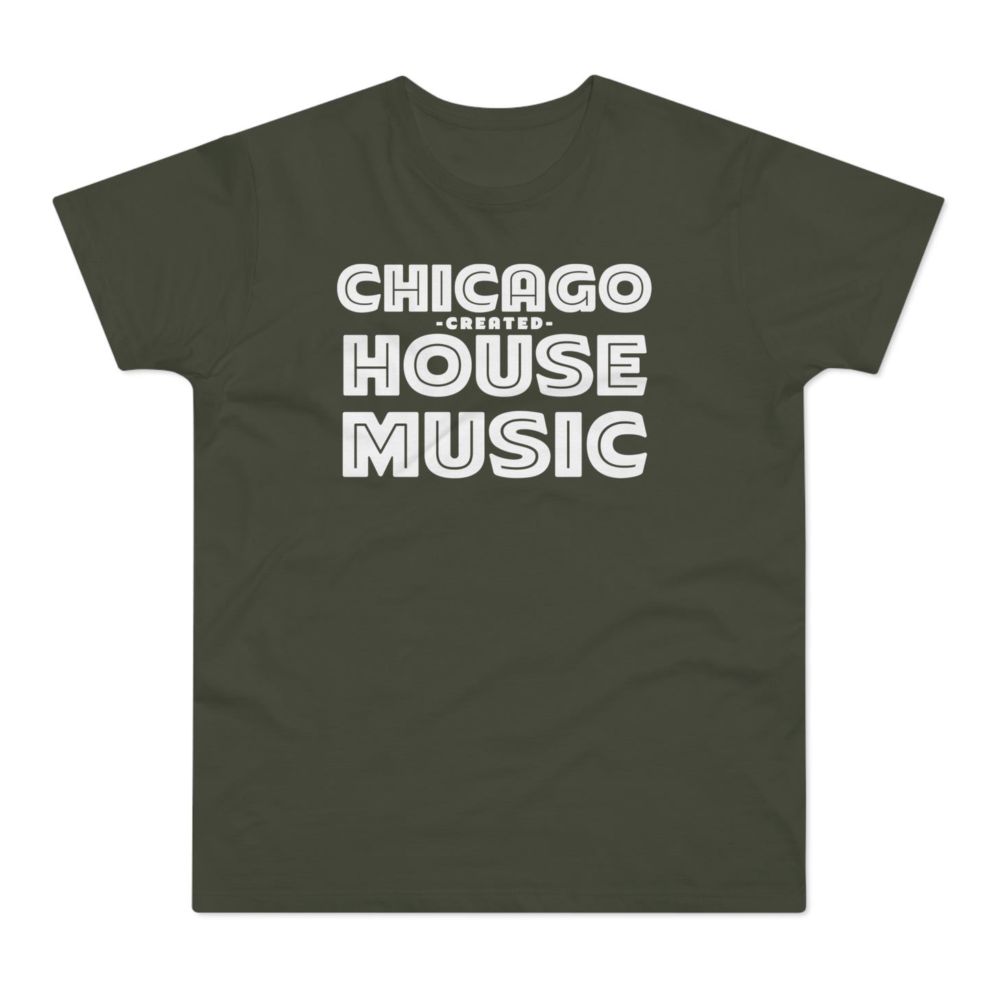 Chicago Created House Music T Shirt (Poids Standard)