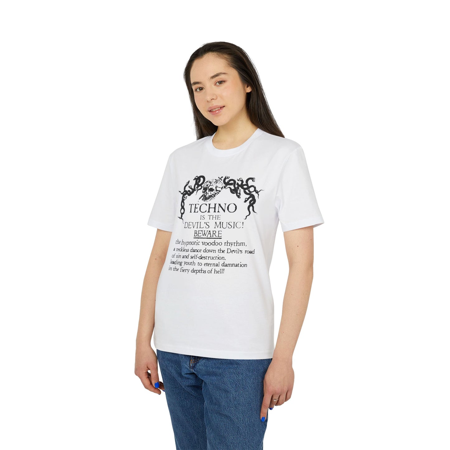 Techno is The Devil's Music T Shirt (Coton Bio Premium)