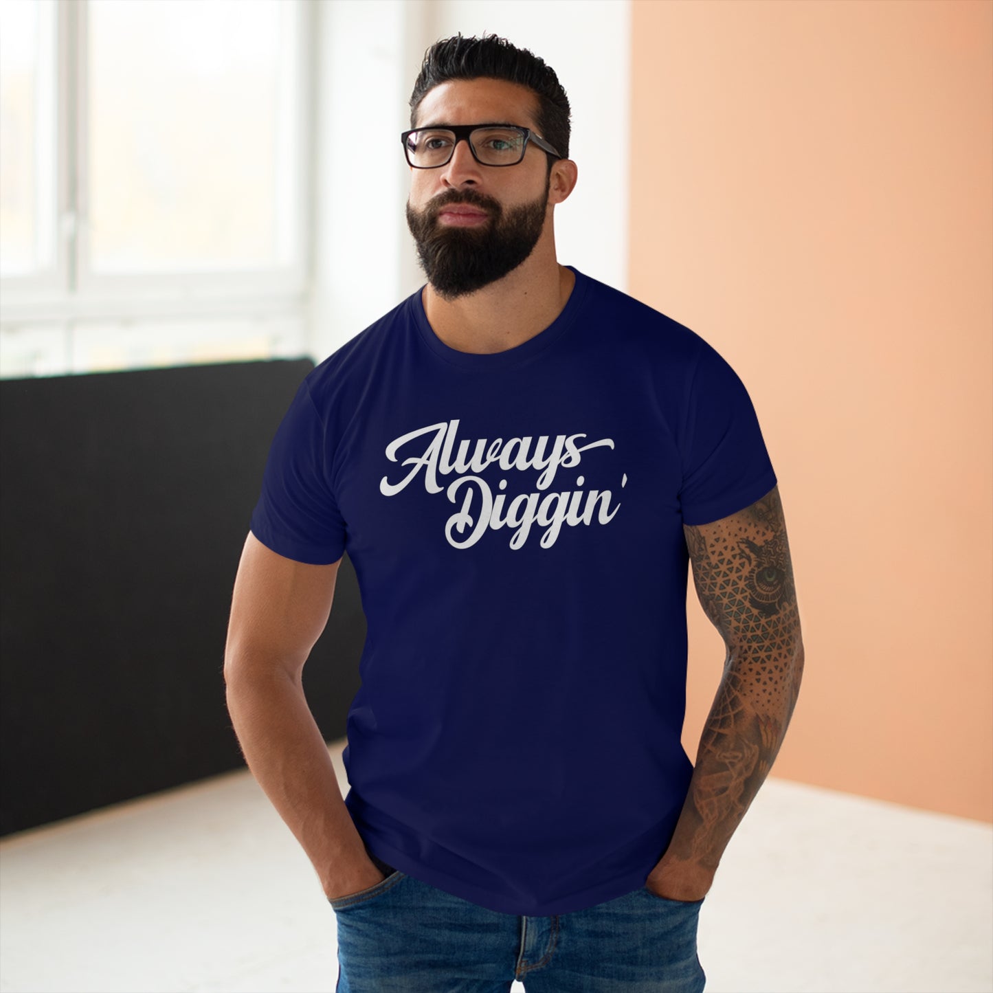 Always Digging The Crates T Shirt (Poids Standard)