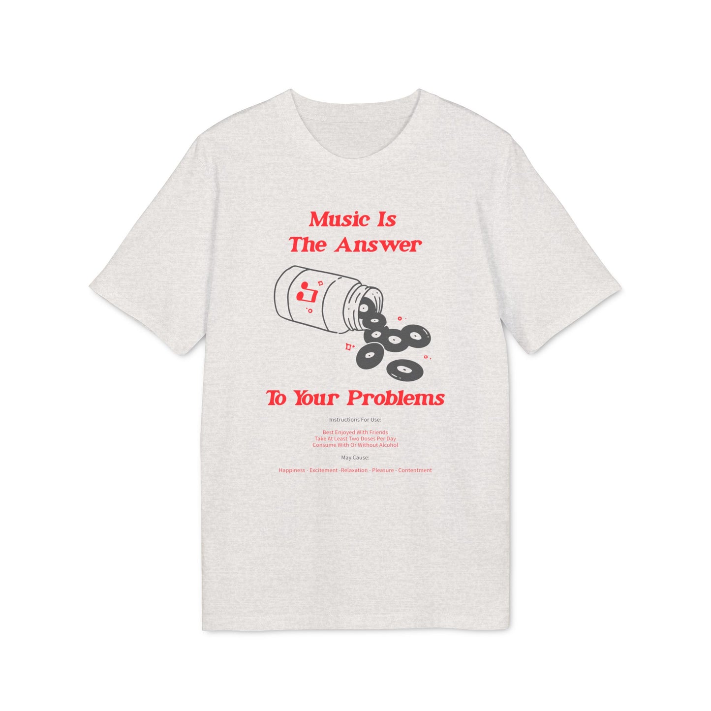 Music Is The Answer T Shirt (Coton Bio Premium)