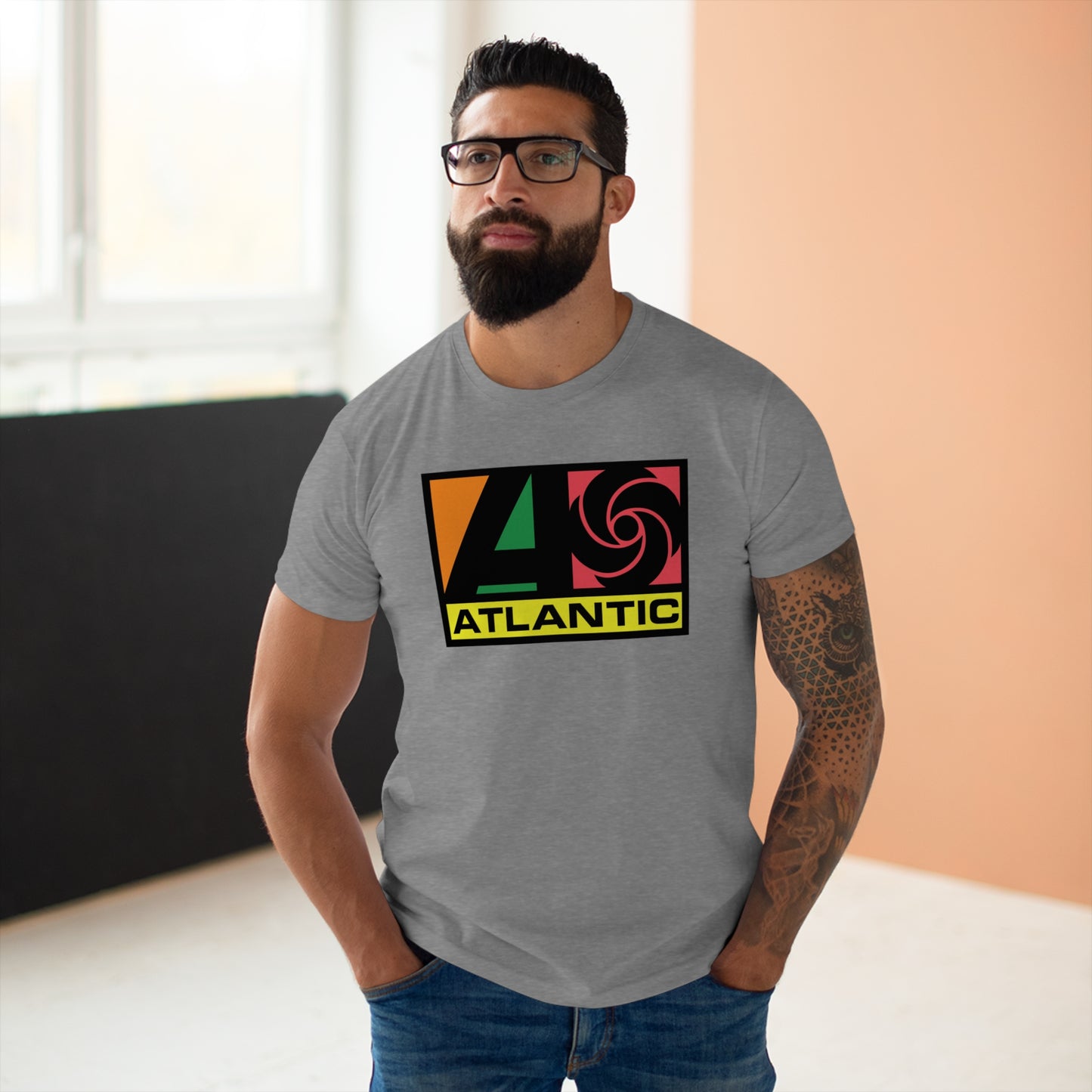Atlantic Records T Shirt (Poids Standard)