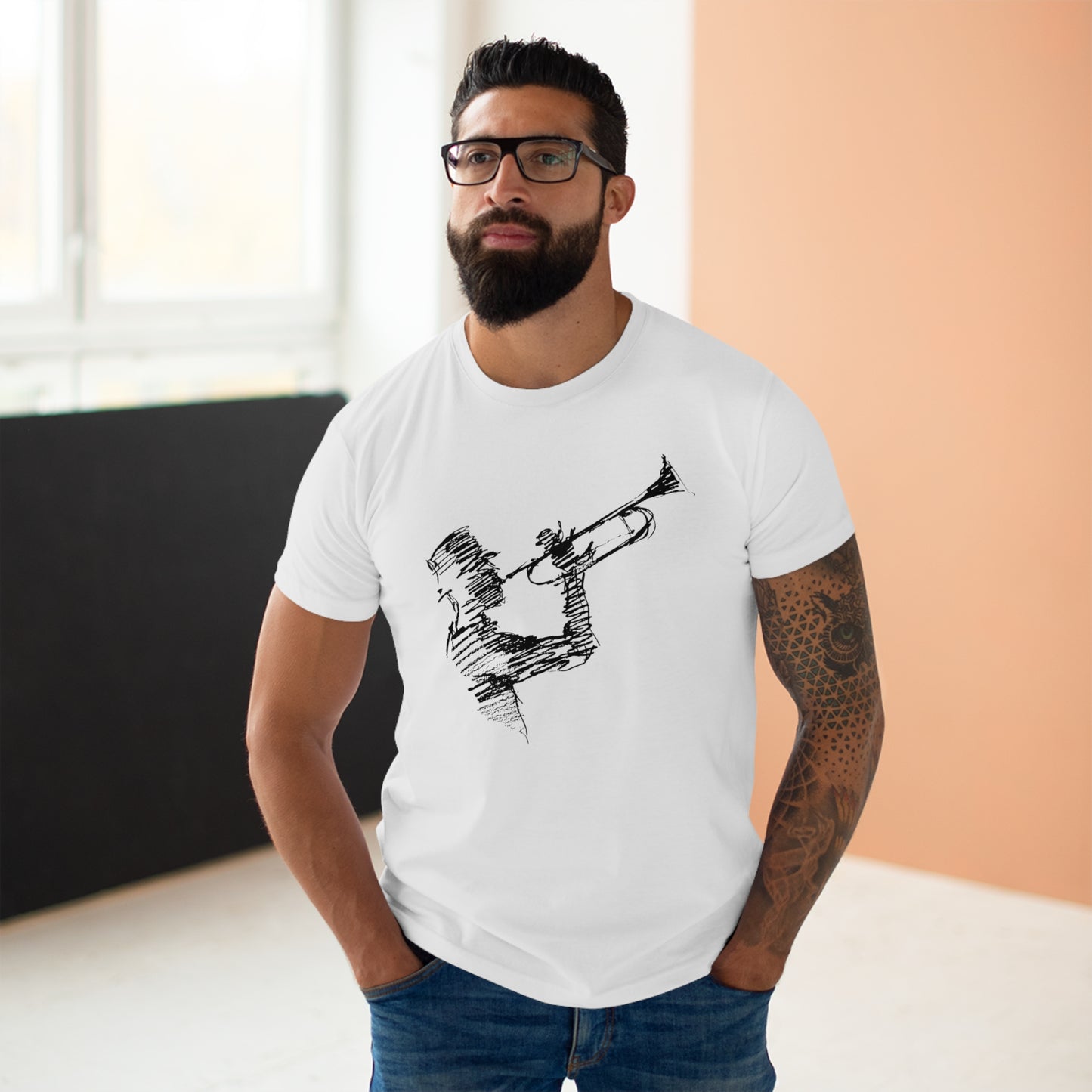 Trumpet Guy T Shirt (Poids Standard)