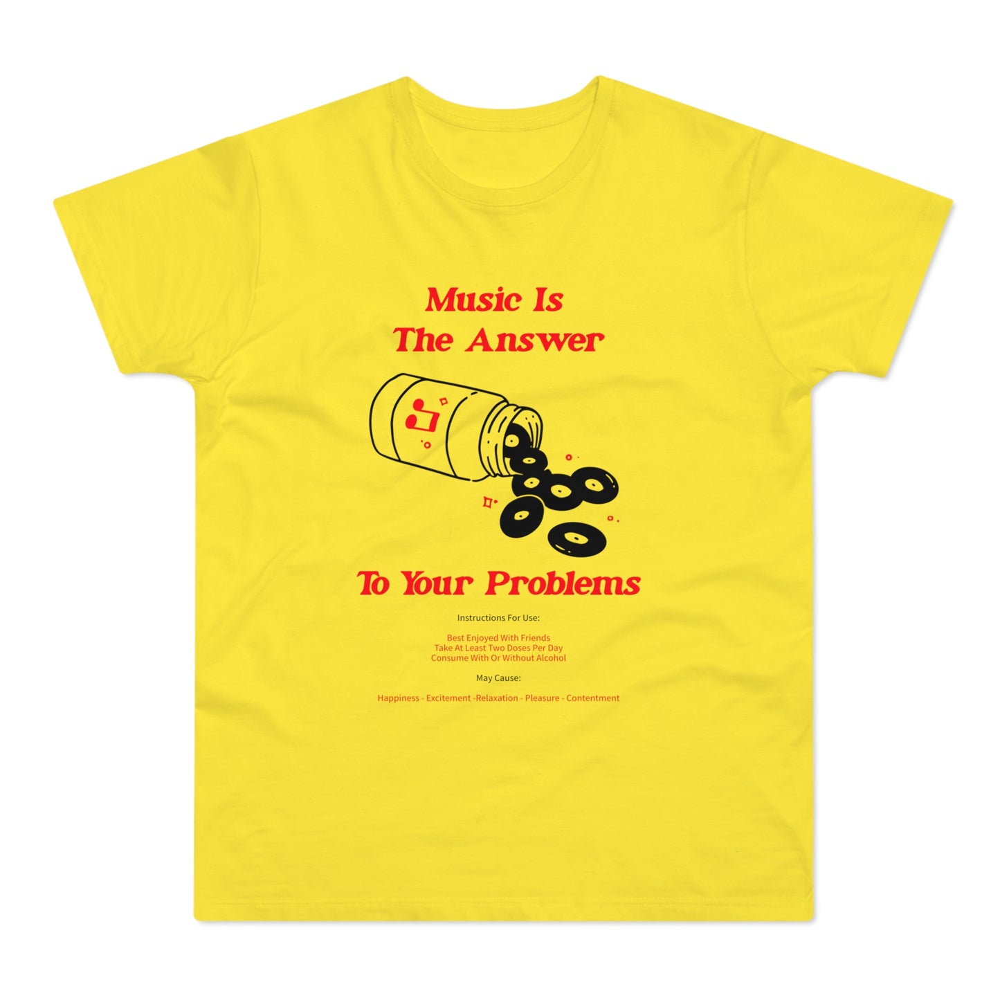 Music Is The Answer T Shirt (Poids Standard)