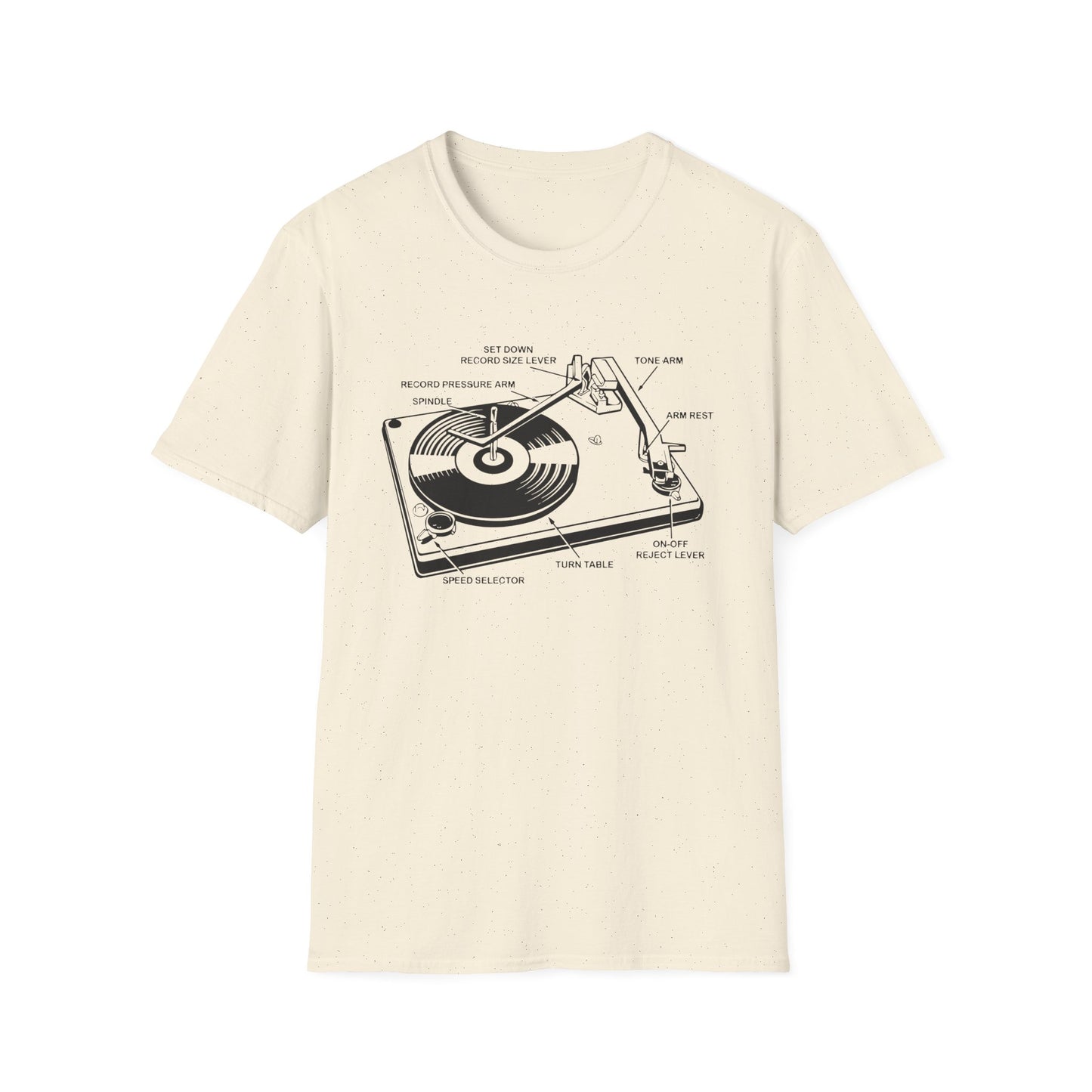 Vinyl Record Player Turntable T Shirt - Léger