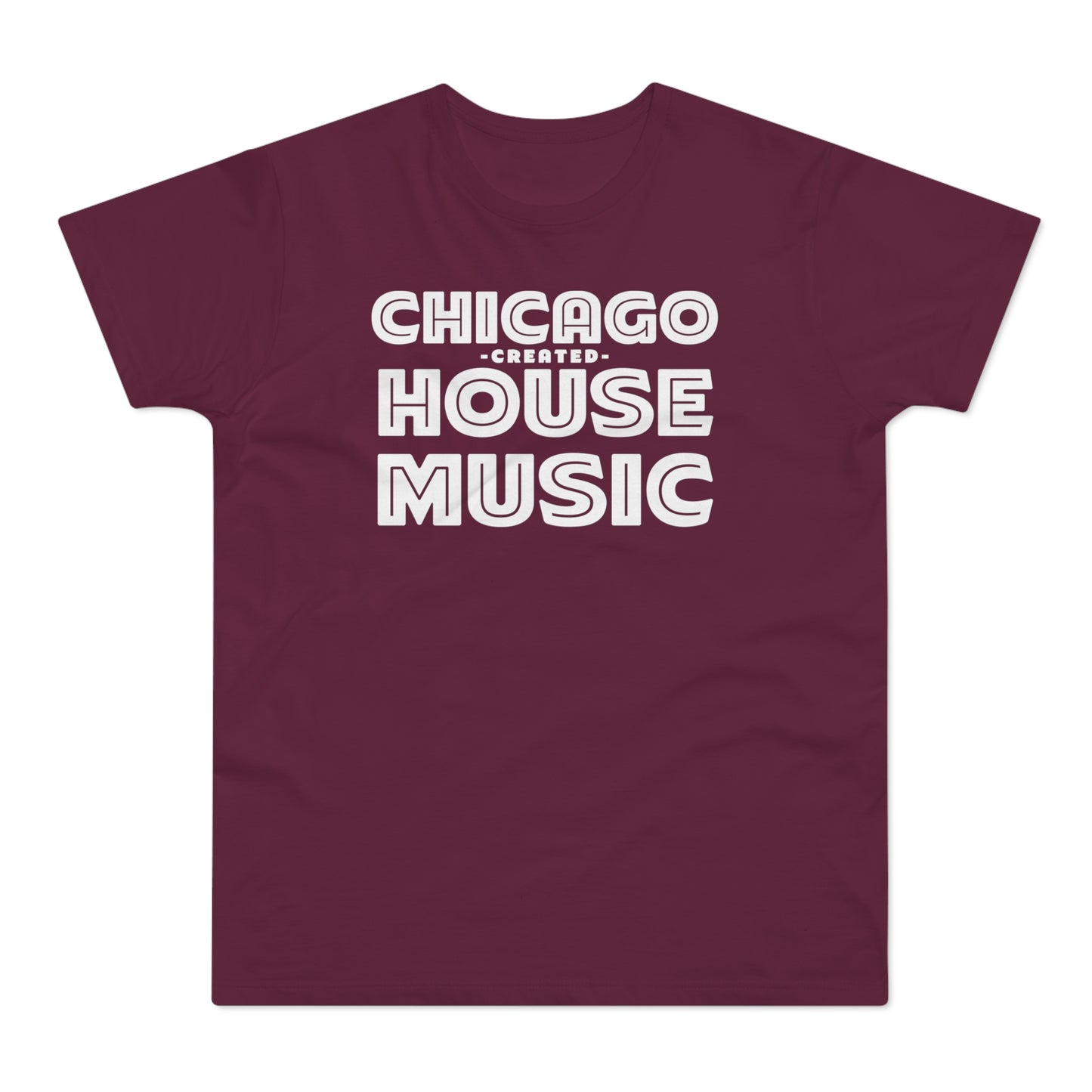 Chicago Created House Music T Shirt (Poids Standard)