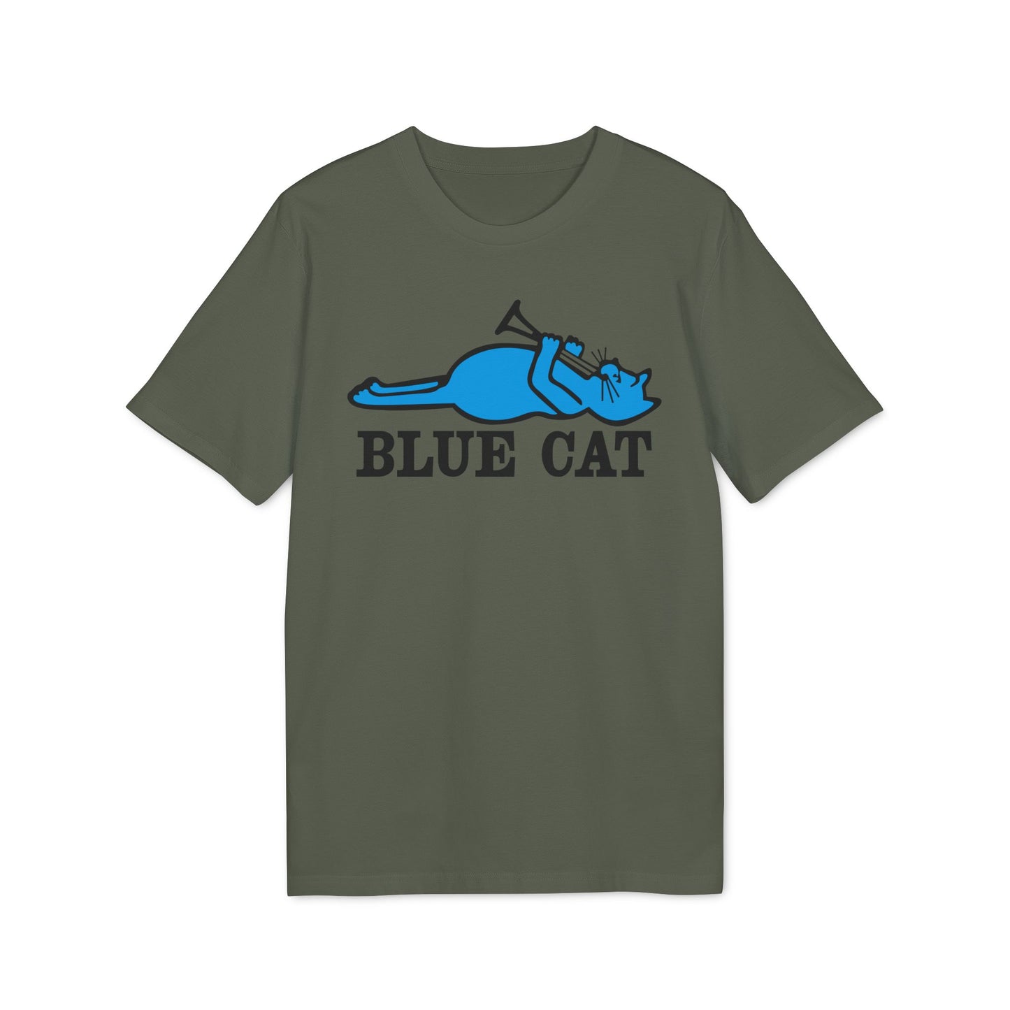 Blue Cat Records T Shirt (Coton Bio Premium)