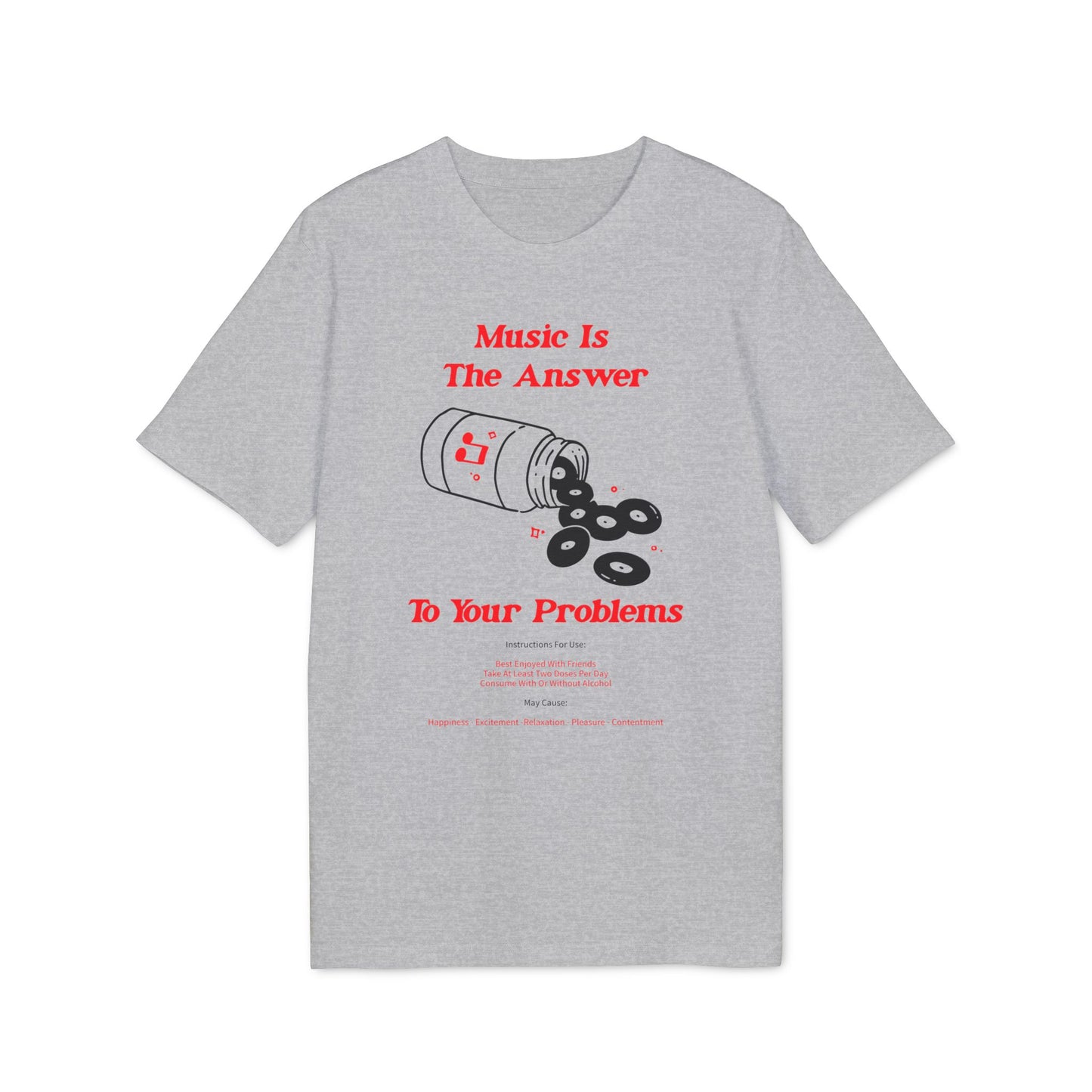 Music Is The Answer T Shirt (Coton Bio Premium)