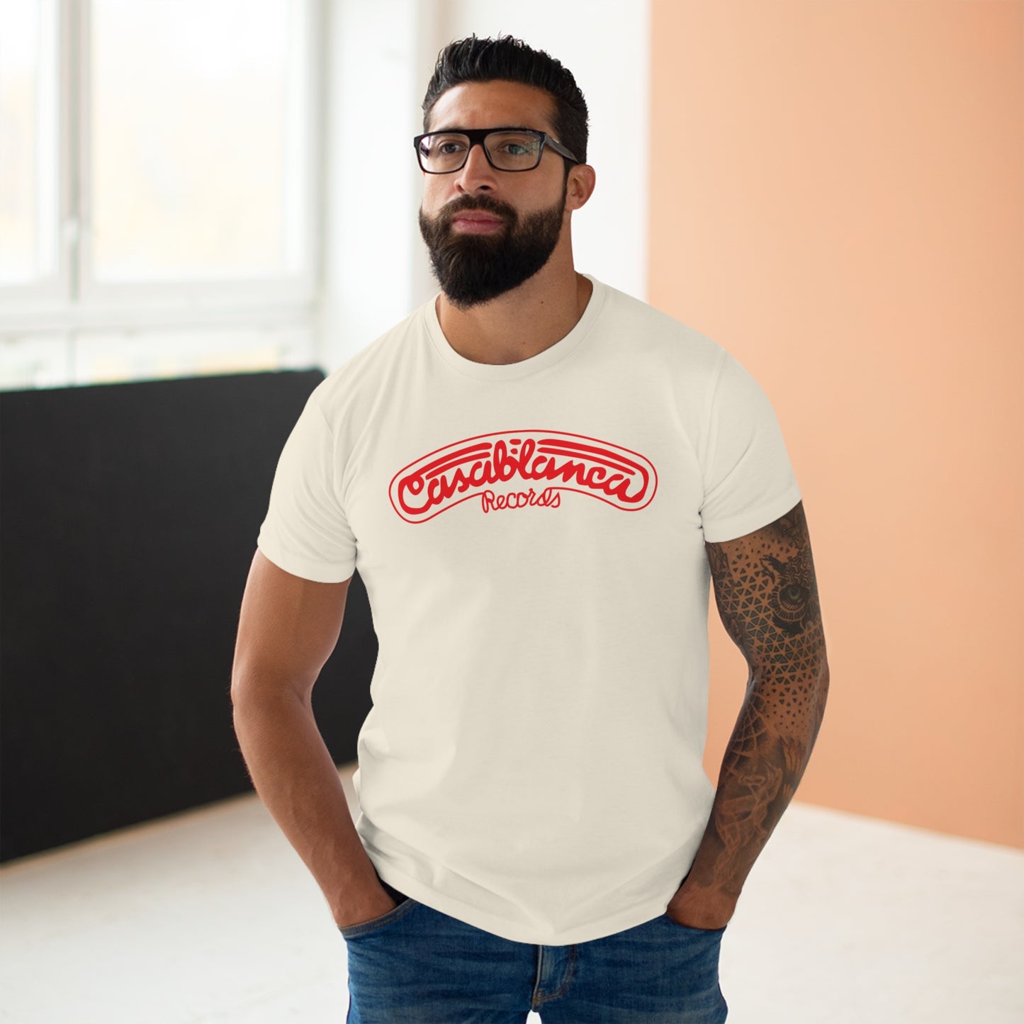 Casablanca Records T Shirt (Poids Standard)