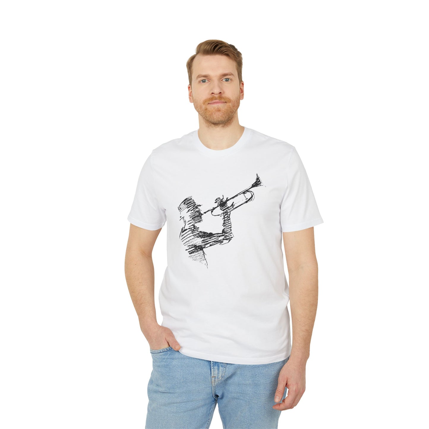 Trumpet Guy T Shirt (Coton Bio Premium)