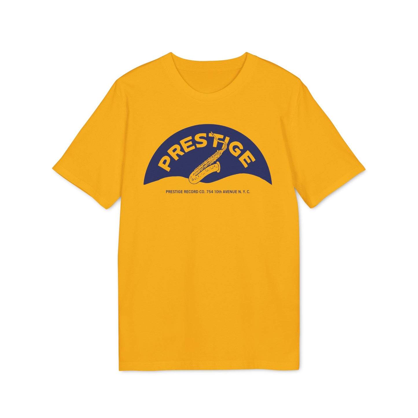 Prestige Records T Shirt (Coton Bio Premium) Saxophone Design