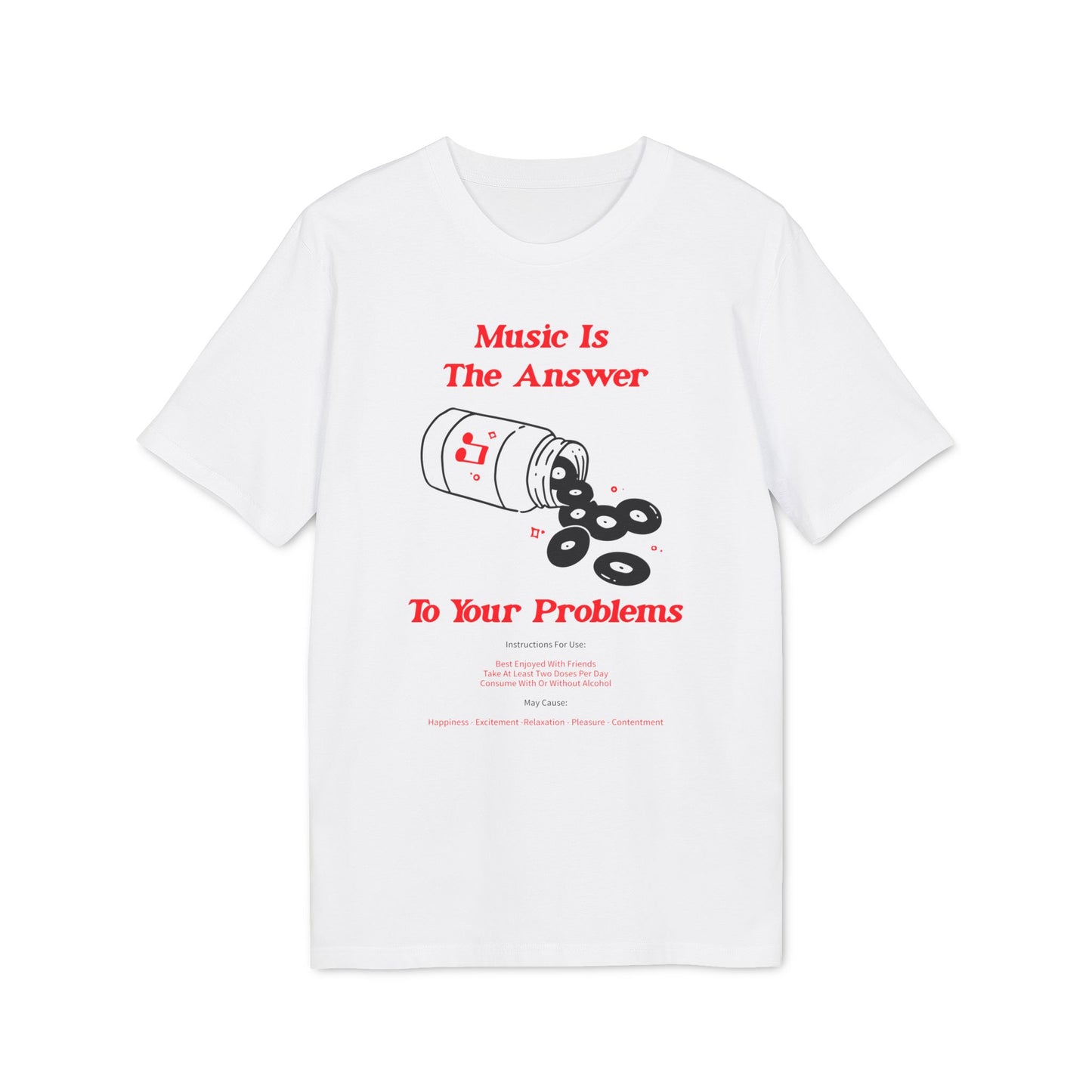 Music Is The Answer T Shirt (Coton Bio Premium)