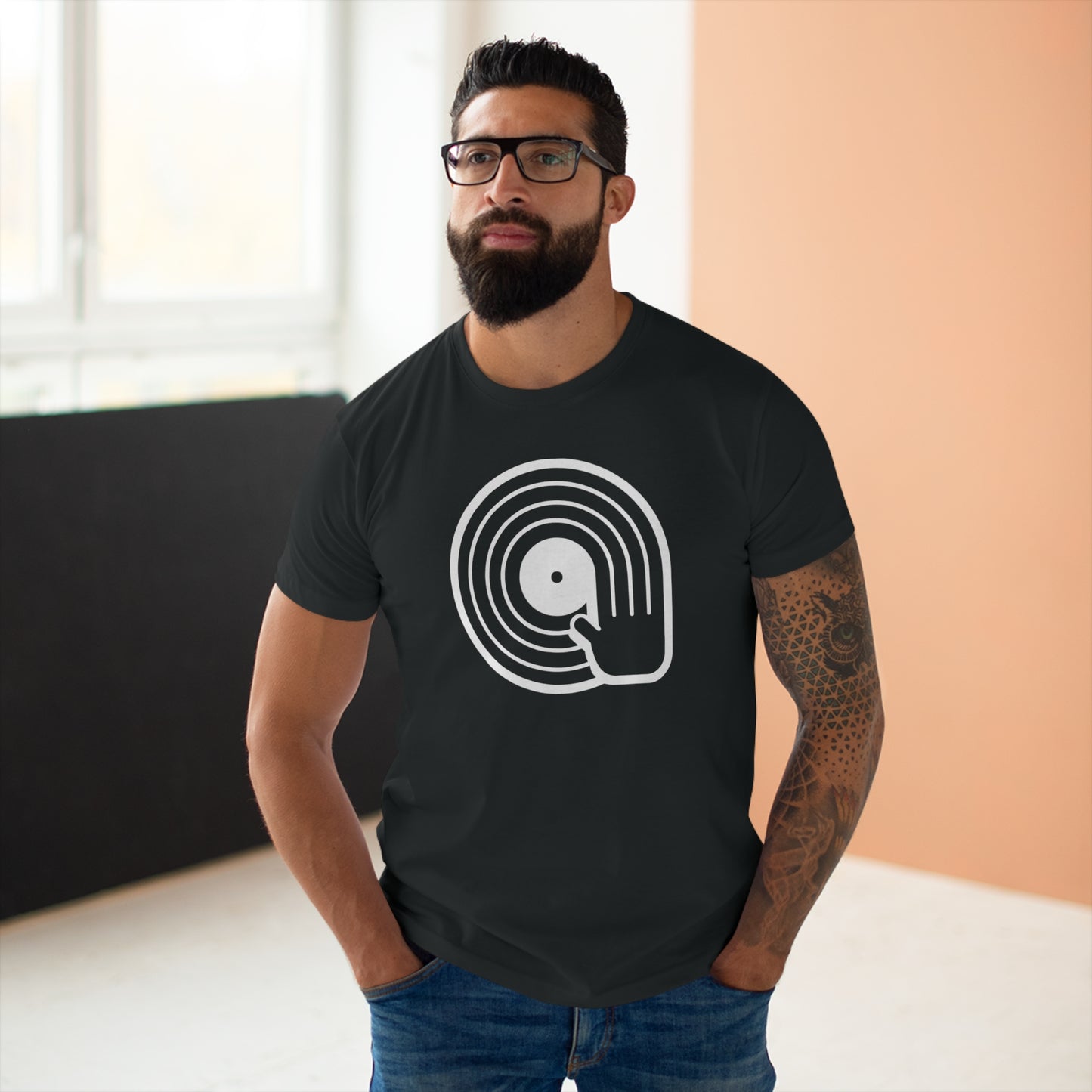 Vinyl Scratching T Shirt (Poids Standard)