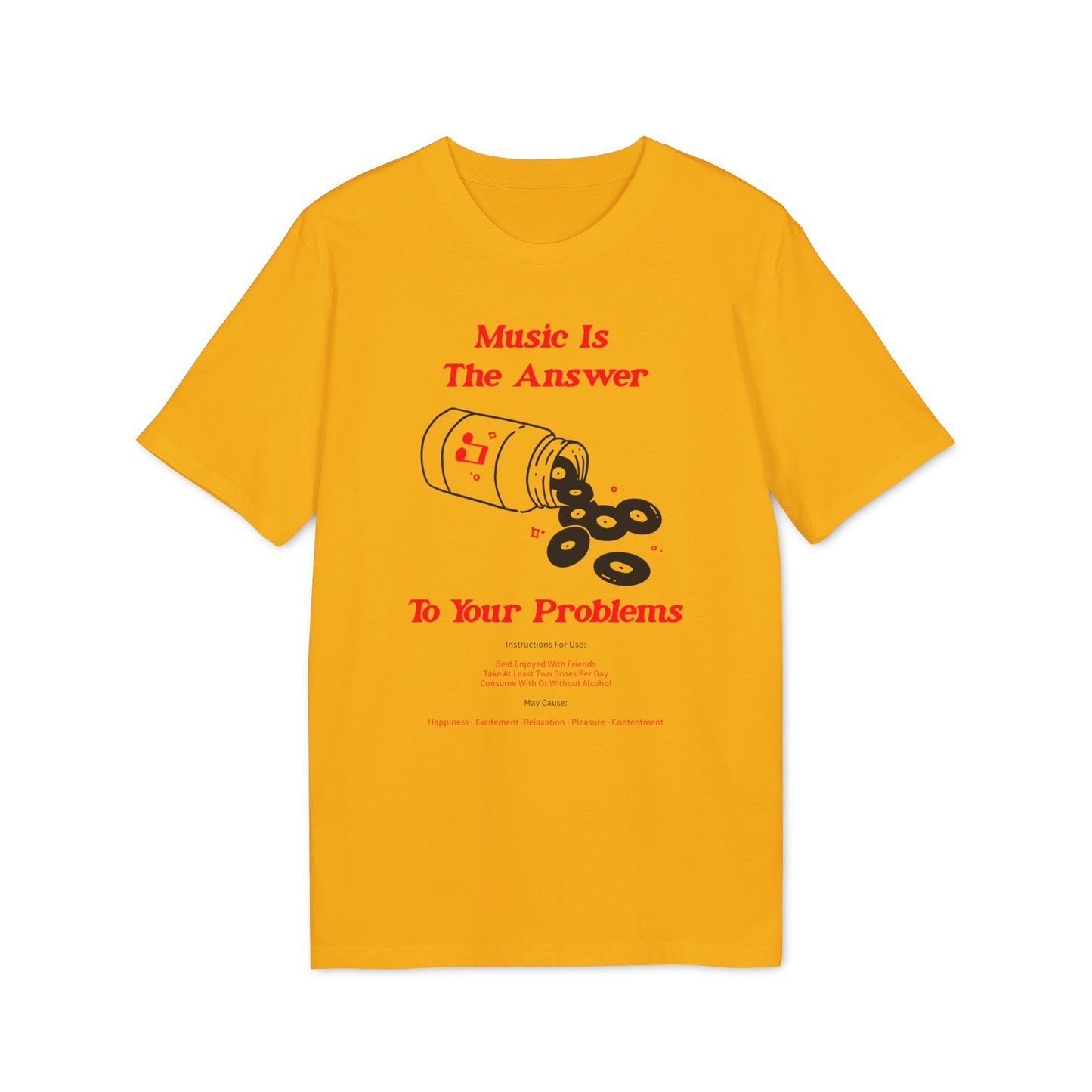 Music Is The Answer T Shirt (Coton Bio Premium)