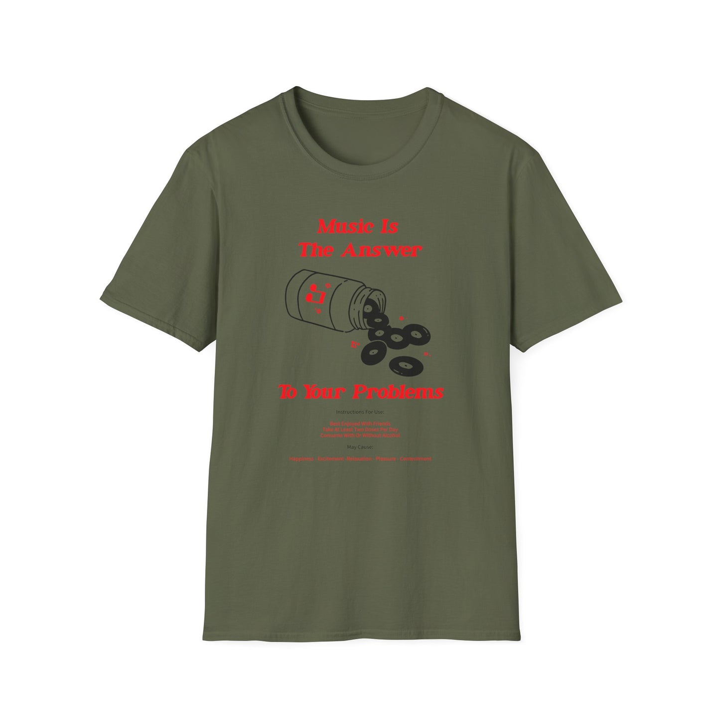 Music Is The Answer T Shirt - Léger