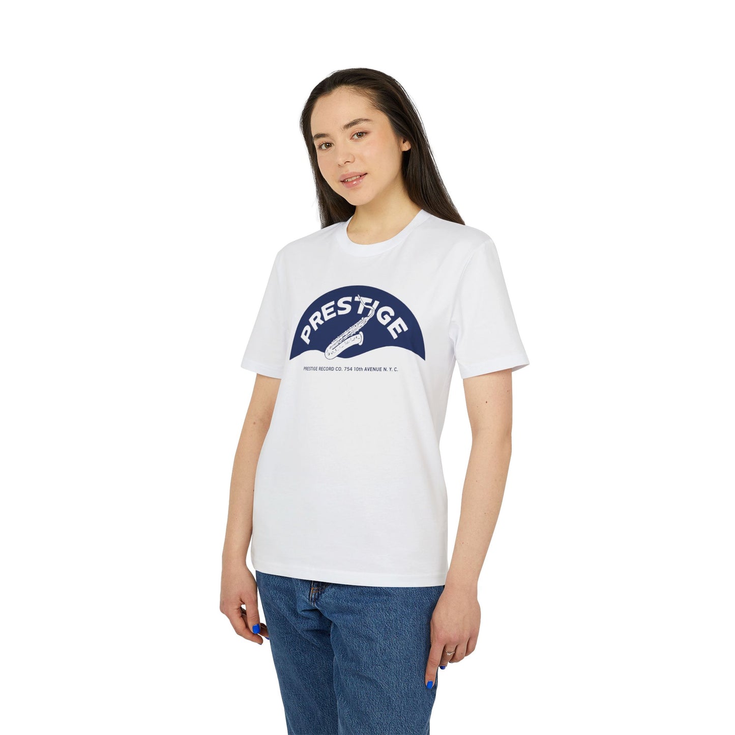 Prestige Records T Shirt (Coton Bio Premium) Saxophone Design