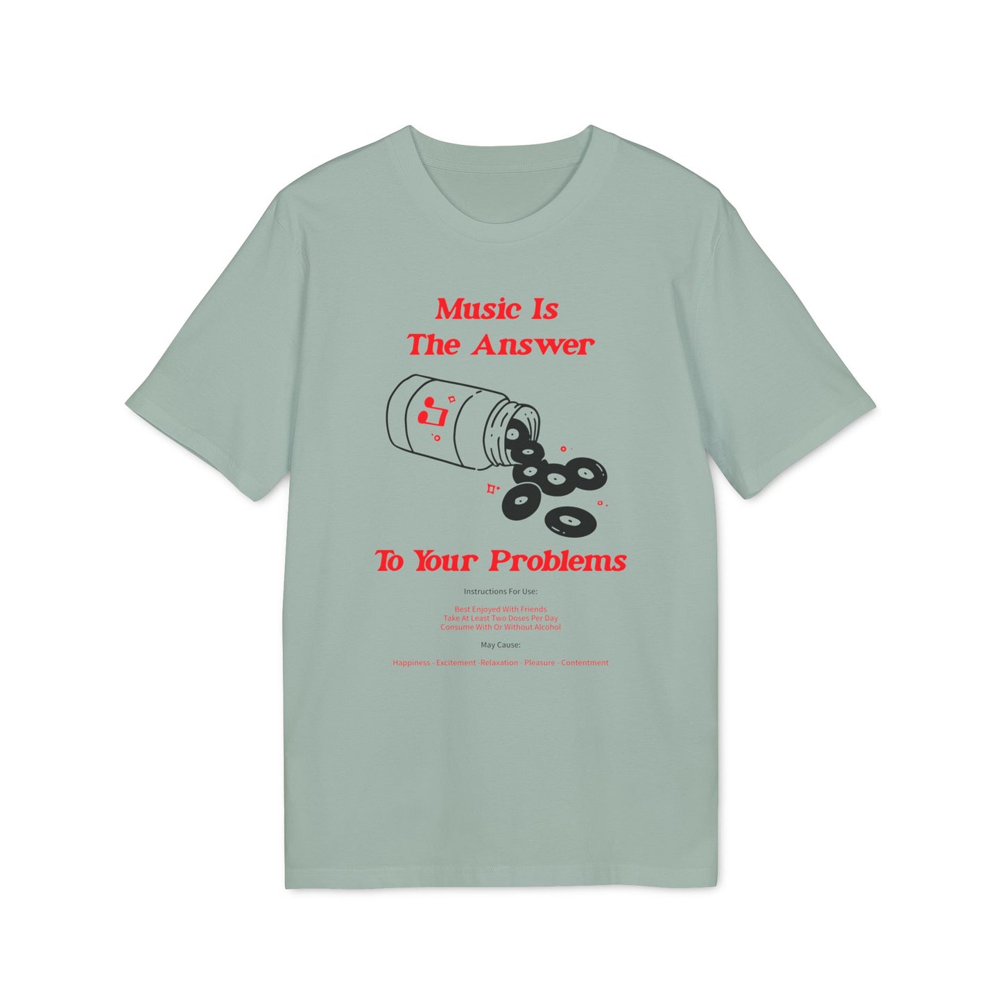 Music Is The Answer T Shirt (Coton Bio Premium)