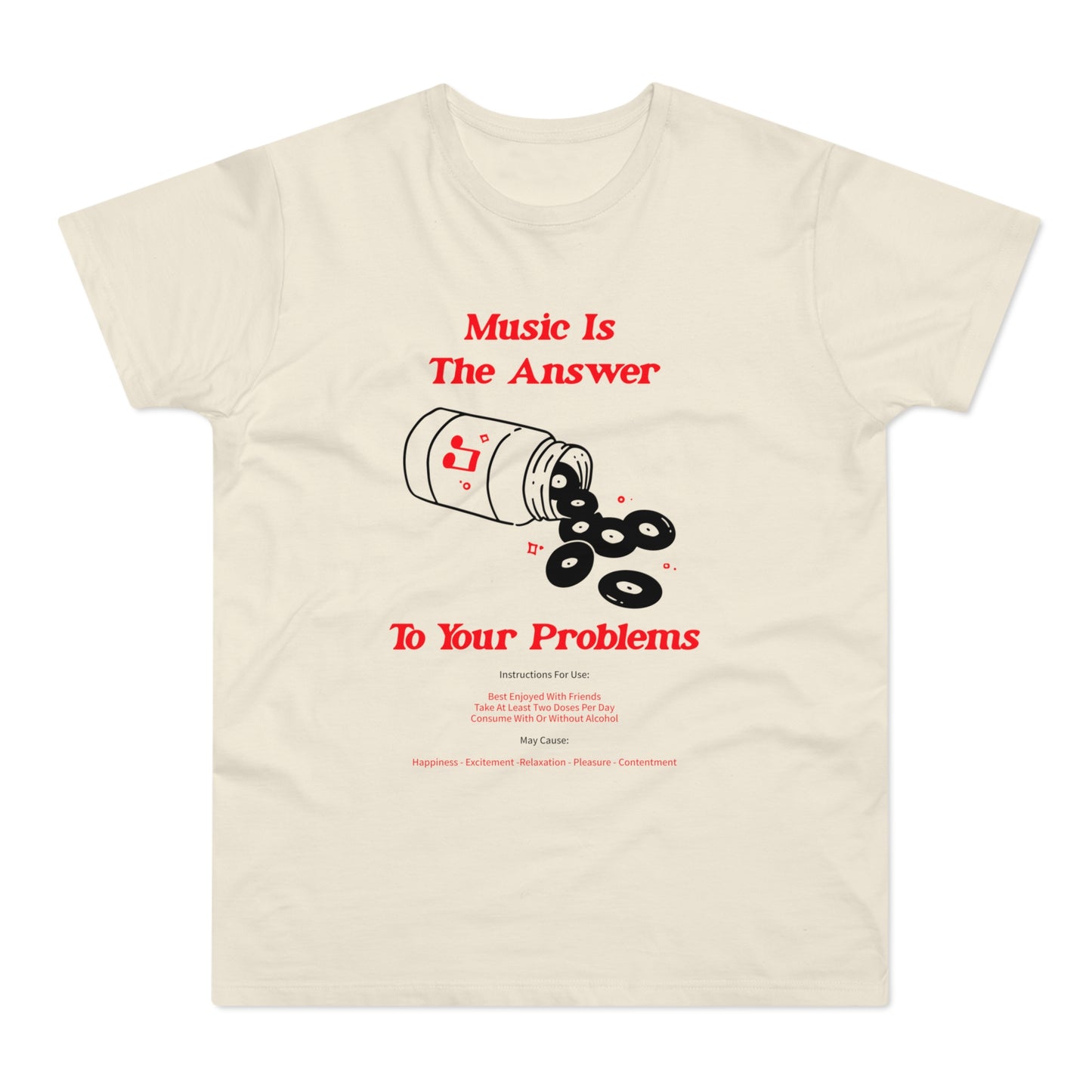 Music Is The Answer T Shirt (Poids Standard)