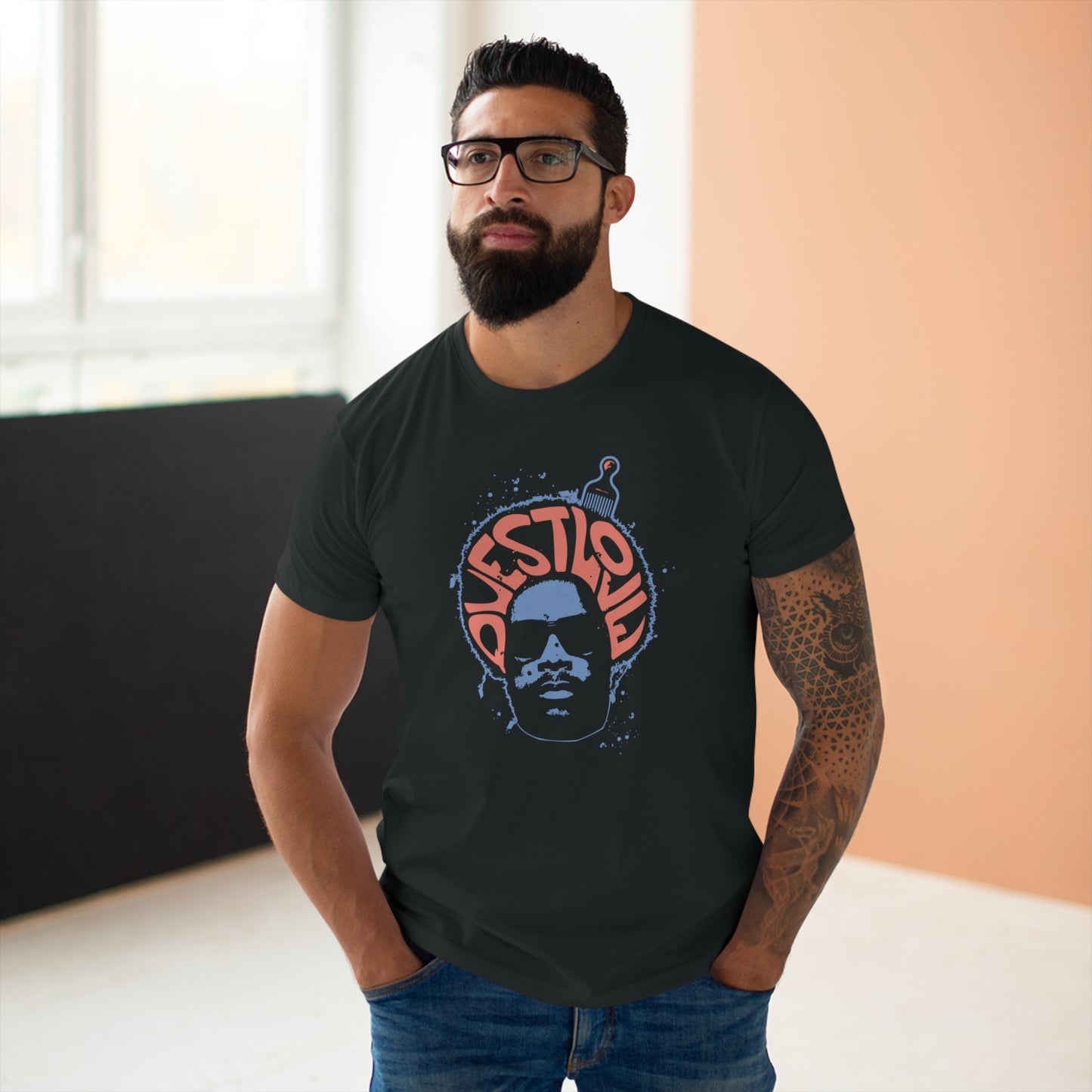 Questlove Afro T Shirt (Poids Standard)