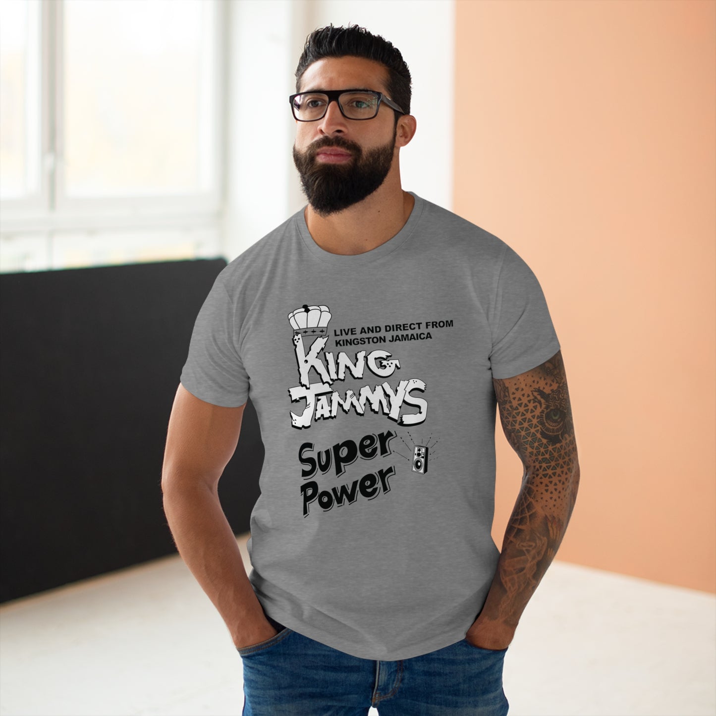 King Jammy's Super Power T Shirt (Poids Standard)