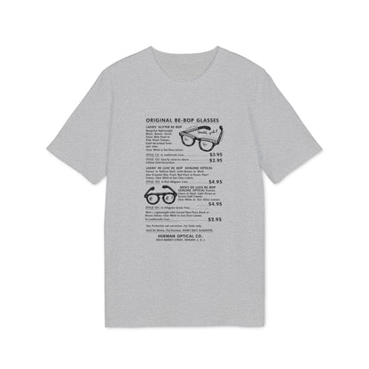 Original Be-Bop Glasses advertisement from Herman Optical Co. with style details.