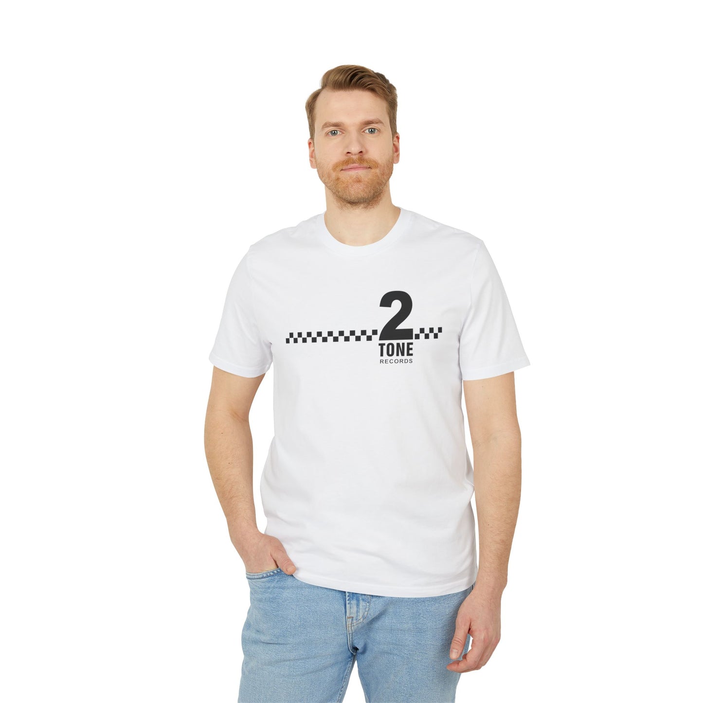 2 Tone Checks T Shirt (Coton Bio Premium)
