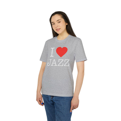 I Love Jazz T Shirt (Coton Bio Premium)