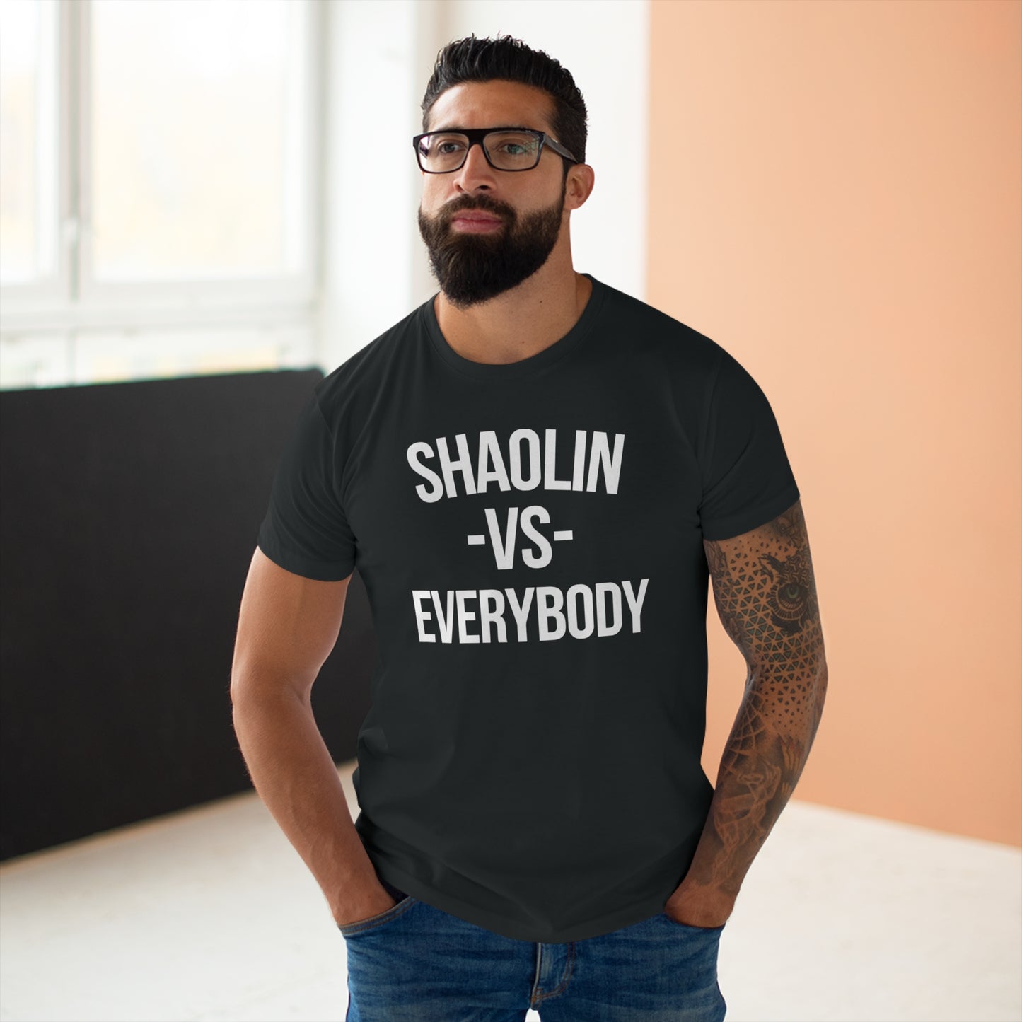 Shaolin vs Everybody T Shirt (Poids Standard)