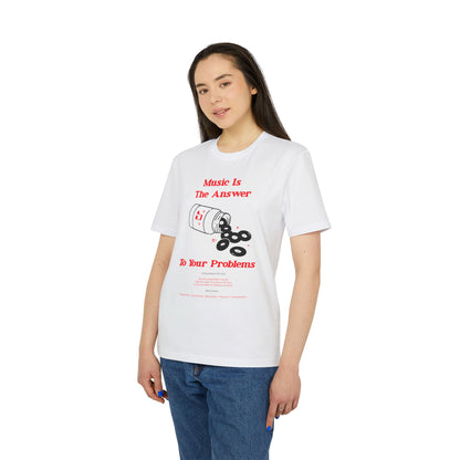 Music Is The Answer T Shirt (Coton Bio Premium)