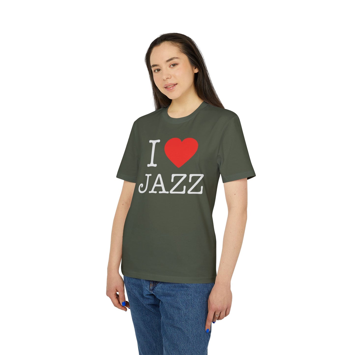 I Love Jazz T Shirt (Coton Bio Premium)