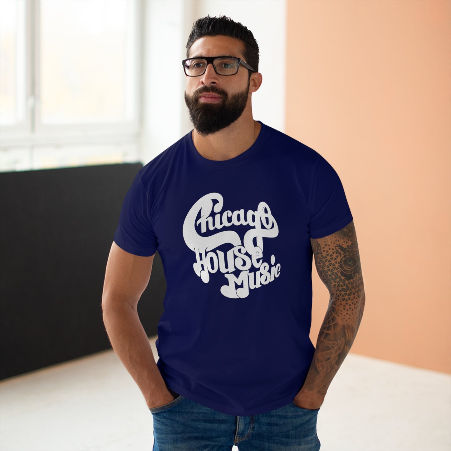 Chicago House Music T Shirt (Poids Standard)