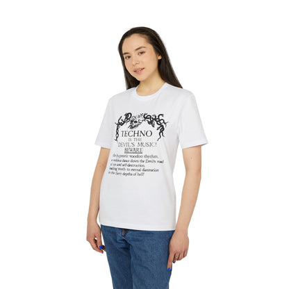 Techno is The Devil's Music T Shirt (Coton Bio Premium)