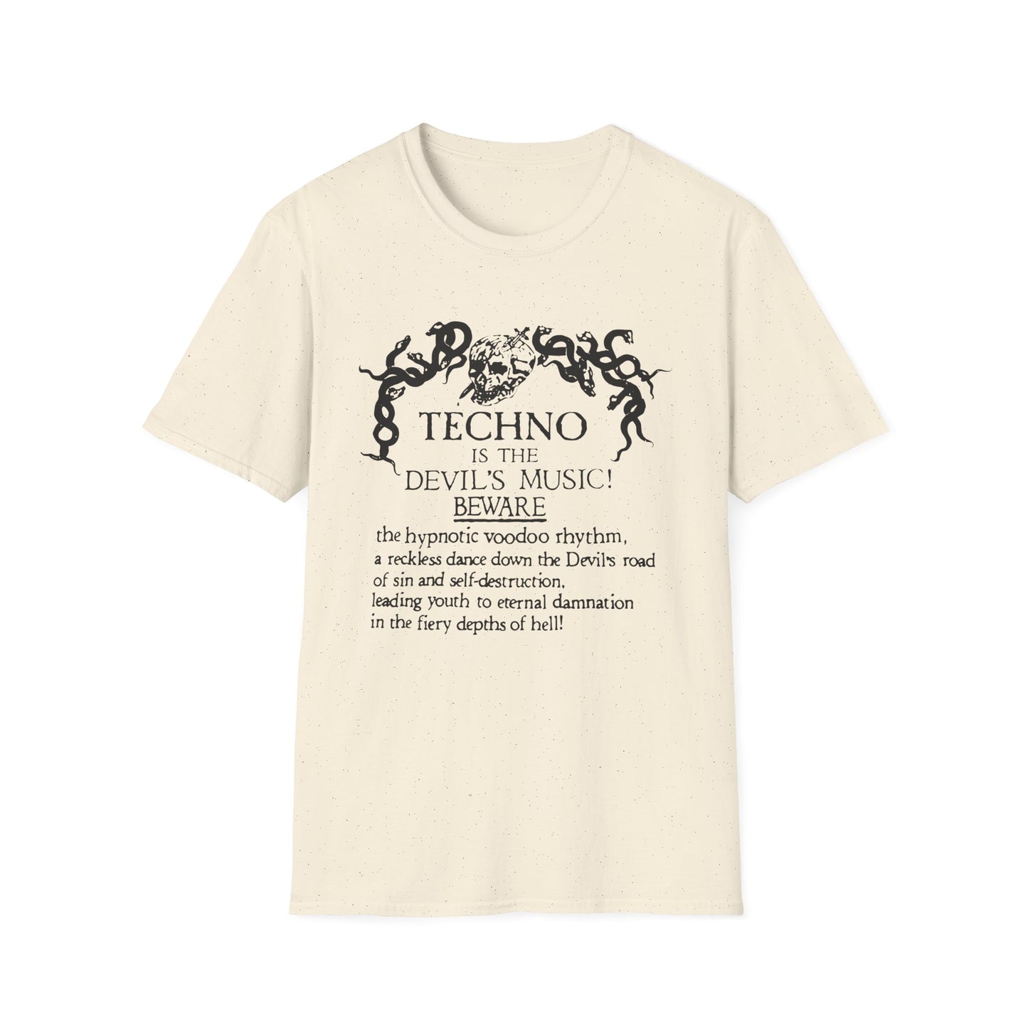 Techno is The Devil's Music T Shirt - Léger