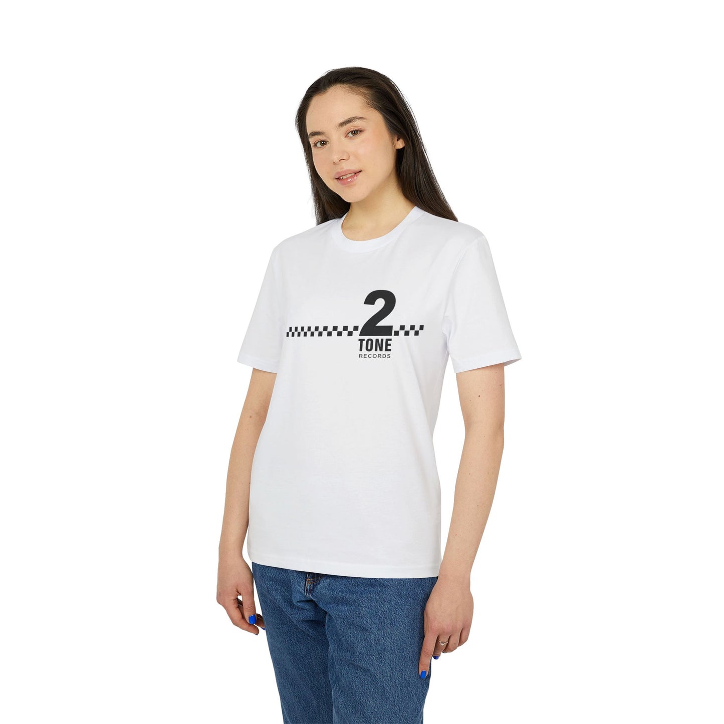 2 Tone Checks T Shirt (Coton Bio Premium)