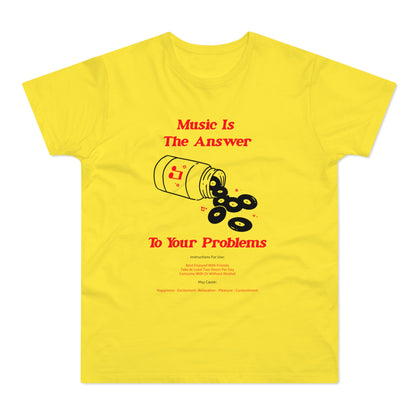 Music Is The Answer T Shirt (Poids Standard)