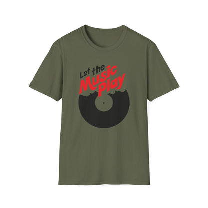 Let The Music Play T Shirt - Léger