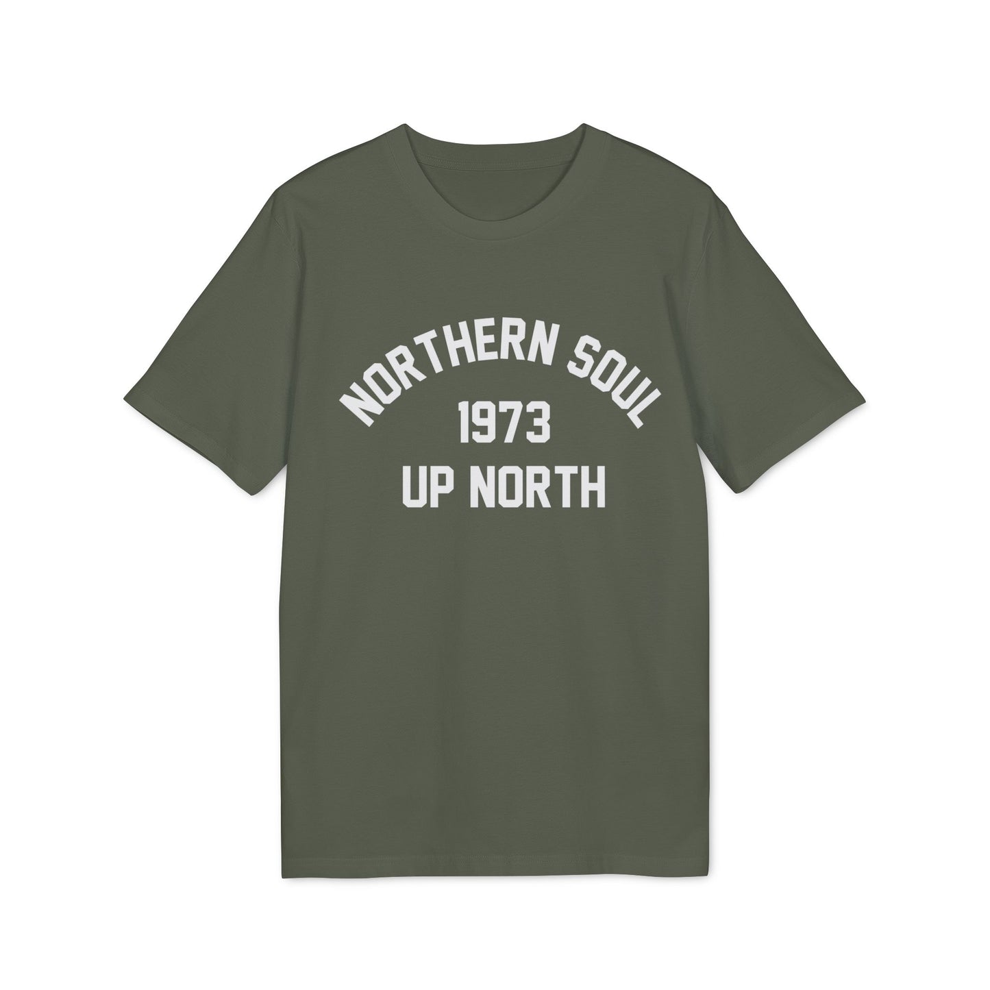 Northern Soul Up North 1973 T Shirt (Coton Bio Premium)