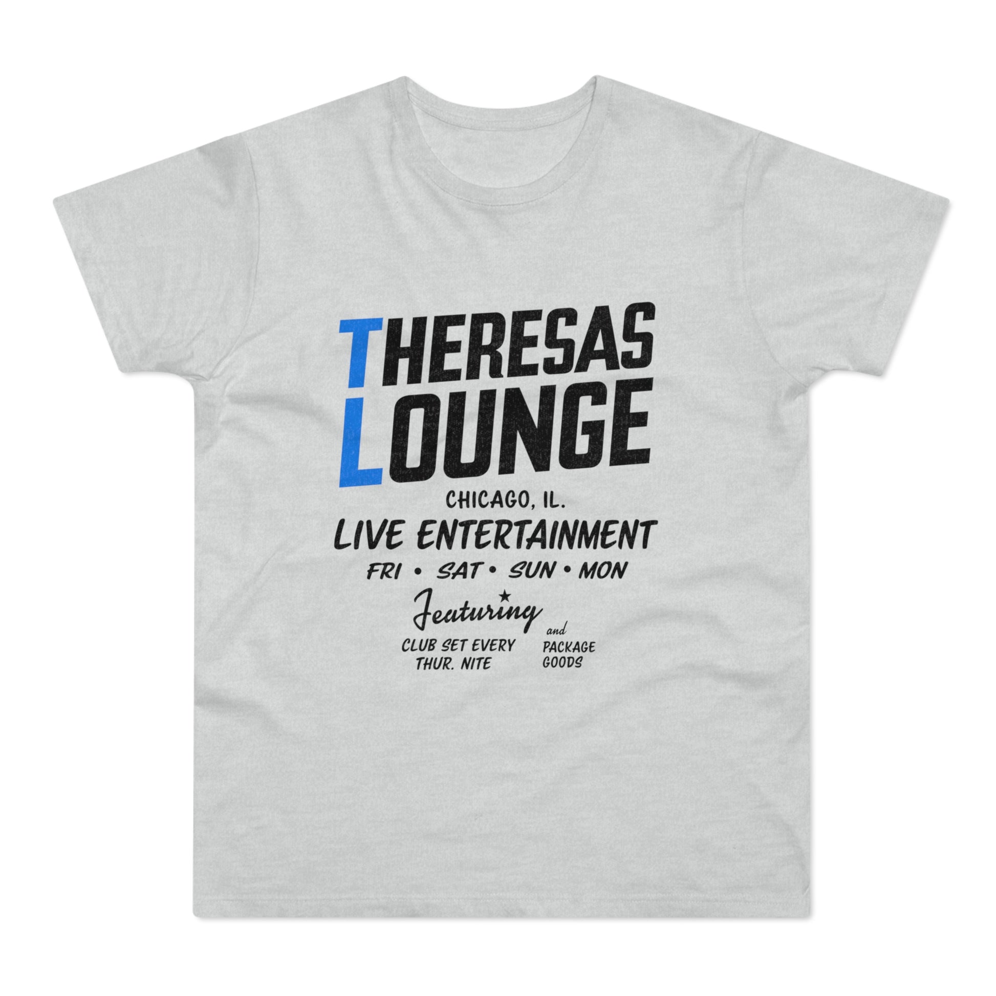 Theresas Lounge Chicago, IL live entertainment Fri, Sat, Sun, Mon, featuring package goods.