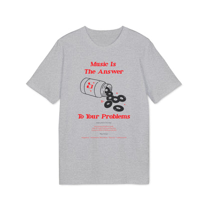 Music Is The Answer T Shirt (Coton Bio Premium)