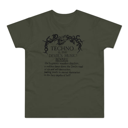 Techno is The Devil's Music T Shirt (Poids Standard)