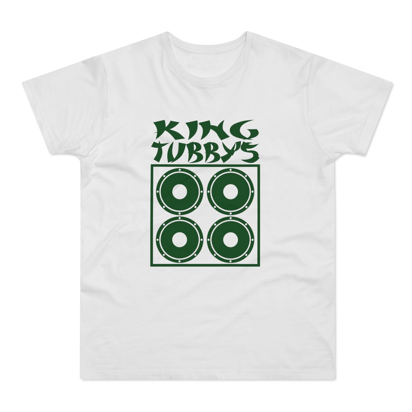 King Tubby's logo with four green speakers inside a square.