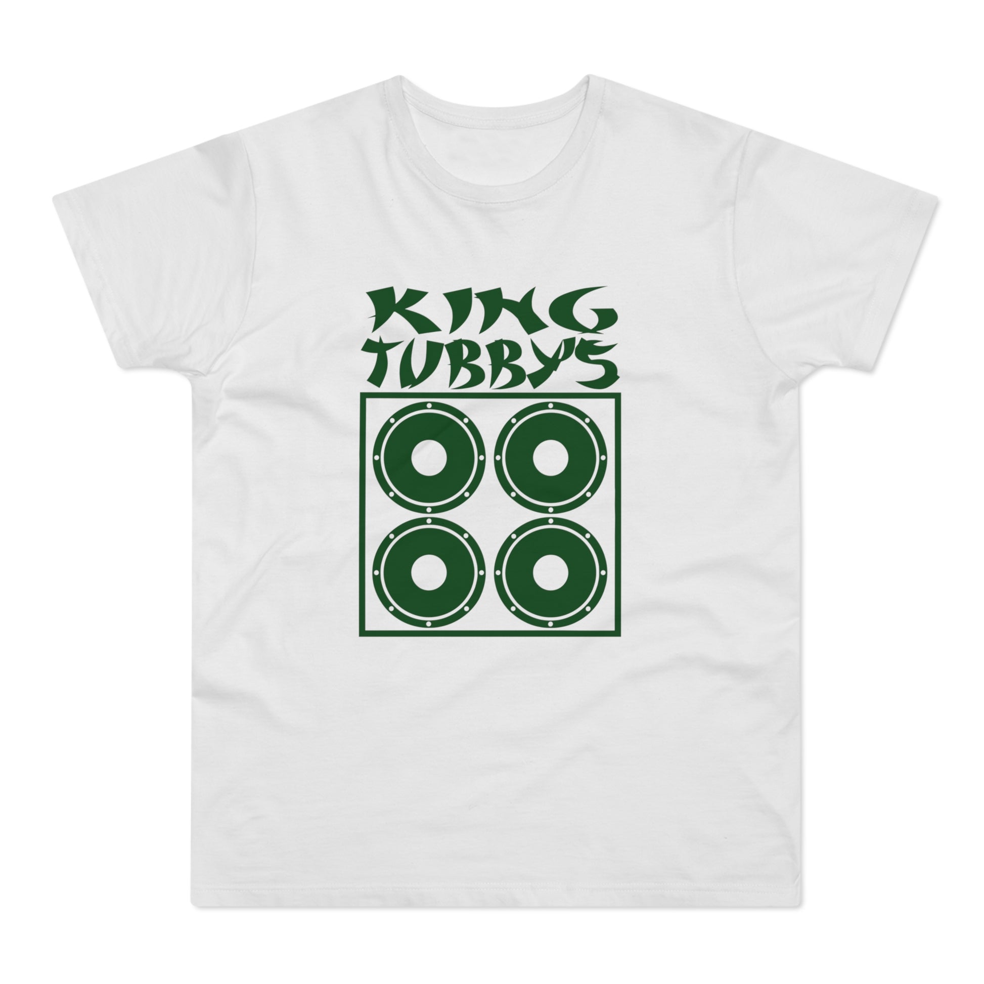 King Tubby's logo with four green speakers inside a square.