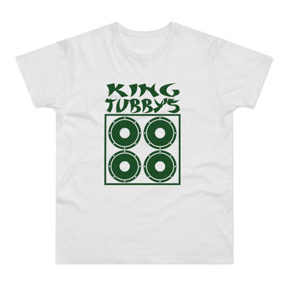 King Tubby's logo with four green speakers inside a square.