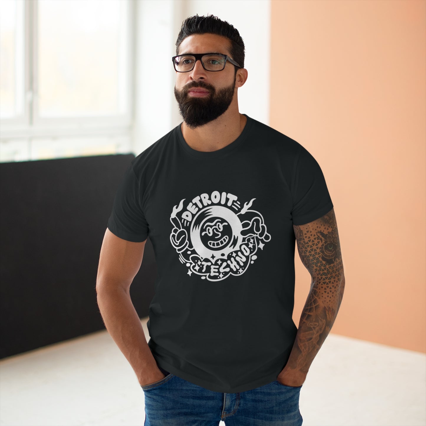 Detroit Techno 2 T Shirt (Poids Standard)