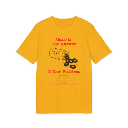 Music Is The Answer T Shirt (Coton Bio Premium)