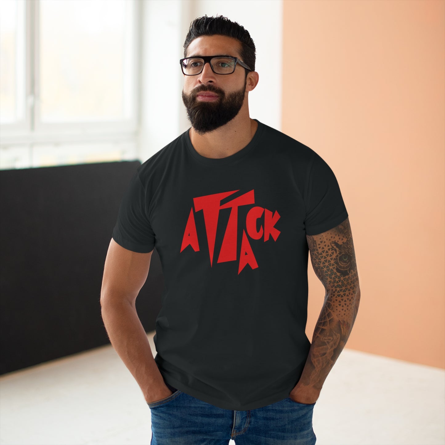 Attack Records T Shirt (Poids Standard)