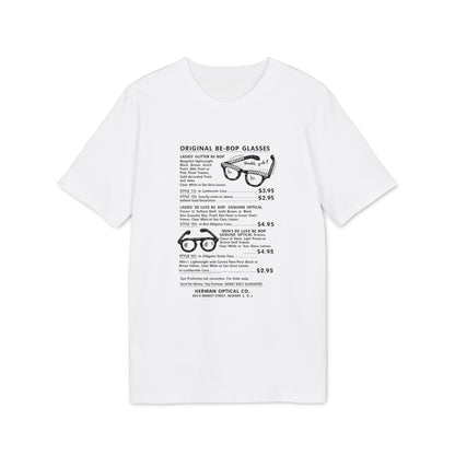Original Be-Bop Glasses listing with styles, descriptions, and prices.