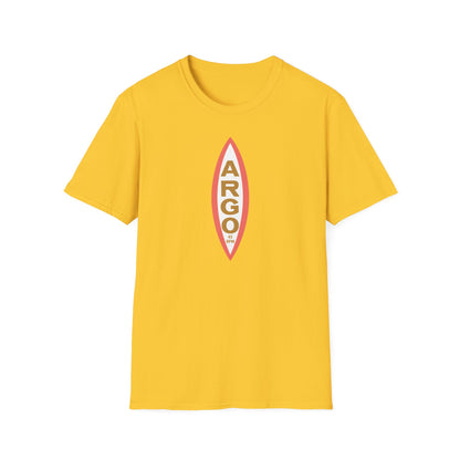Yellow t-shirt with an Argo logo and 45 RPM text.