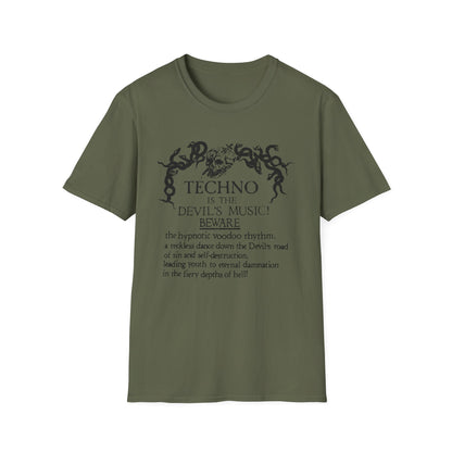 Techno is The Devil's Music T Shirt - Léger