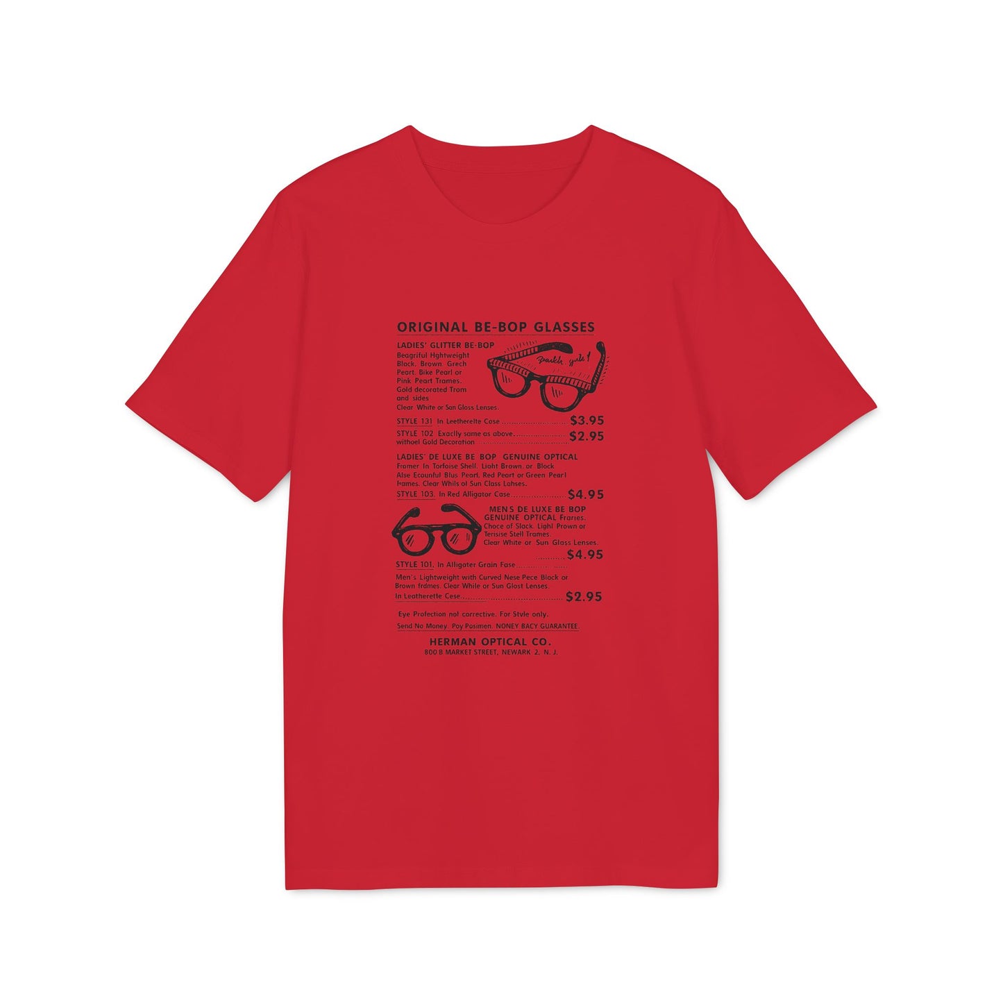 Advertisement for Original Be-Bop Glasses with descriptions and prices.